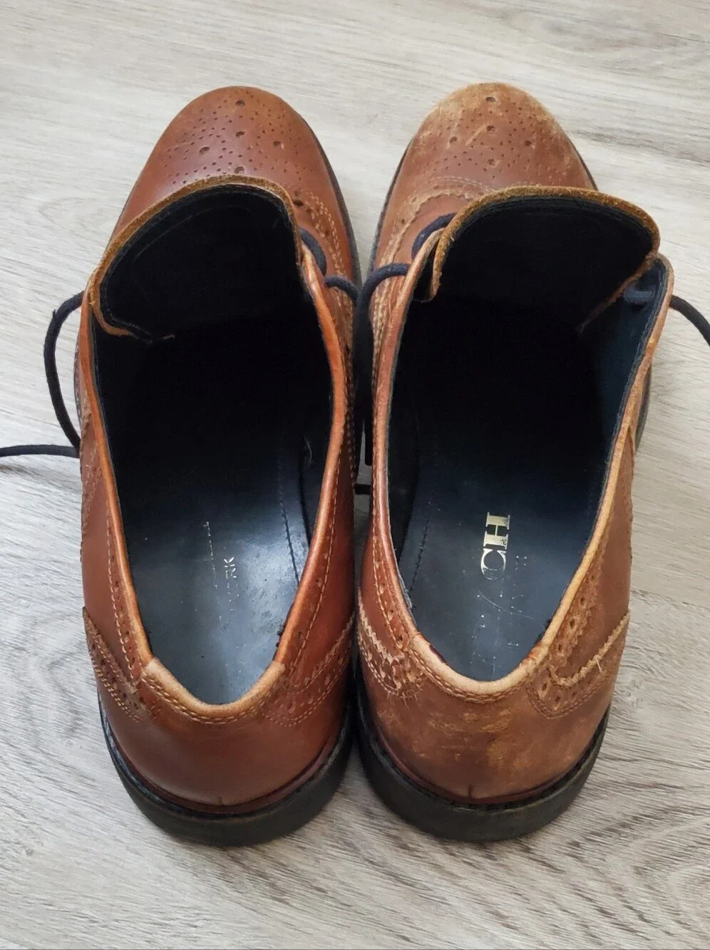 Coach New York Brown Bryant Wingtip Loafer Dress Shoes Oxford Men's US Size 9D